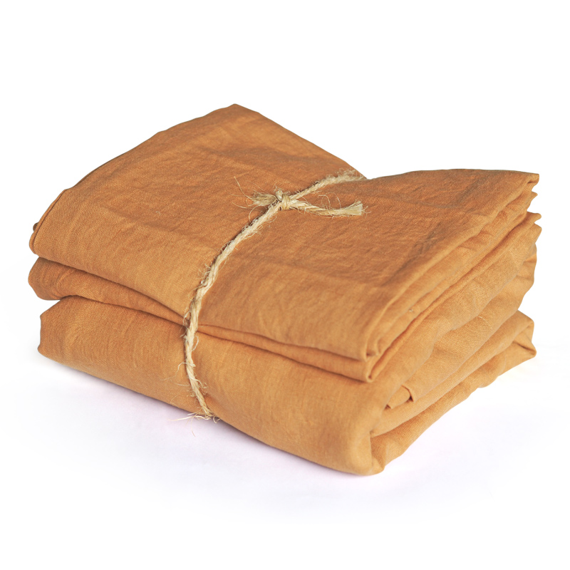 Earth | Organic plant-dyed linen duvet set