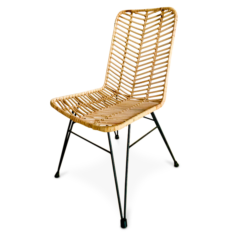 Goddess | Rattan & iron dining chair