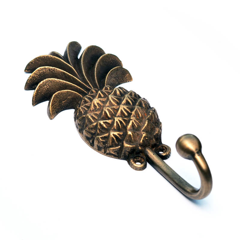 Pineapple hook | Large brass hook