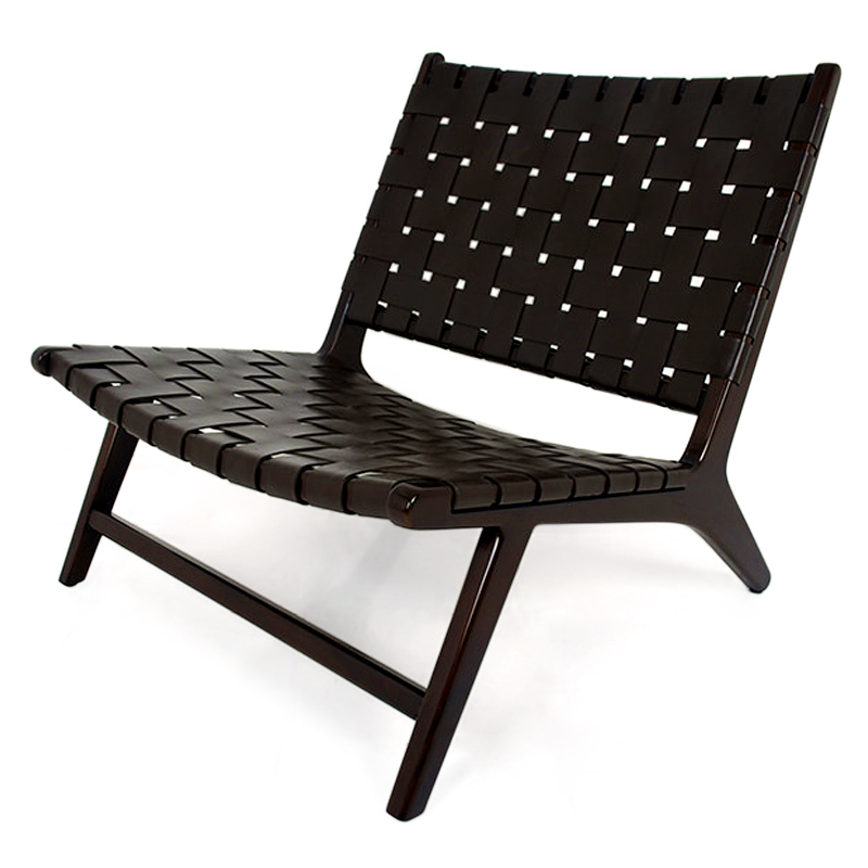 Savasana | Leather & teak lounger