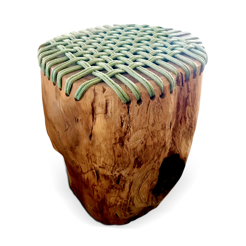 Sole | Teak root & rope stool