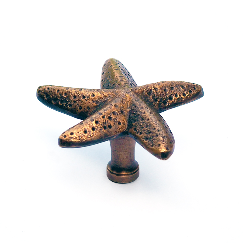 Starfish handle | Medium brass handle