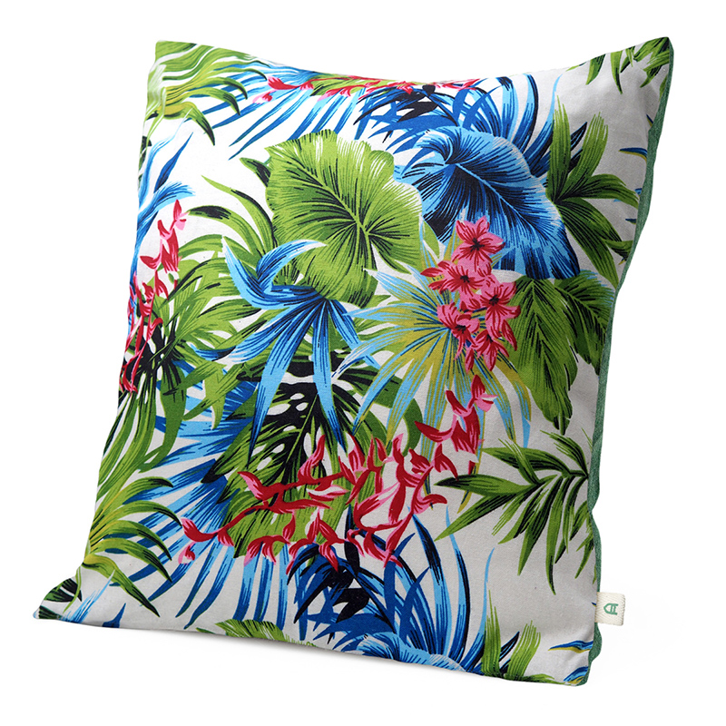 Tropical | Handmade linen cushion 45x45
