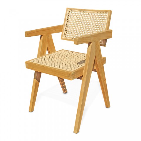 Mood | Rattan & teak chair