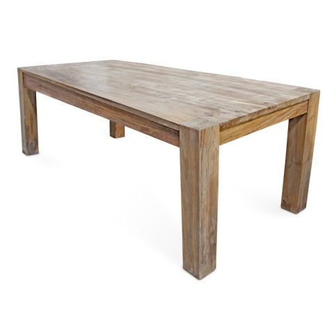 True | Reclaimed teak dining table