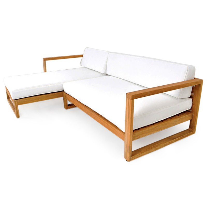 Teak | Teak L-shaped sofa