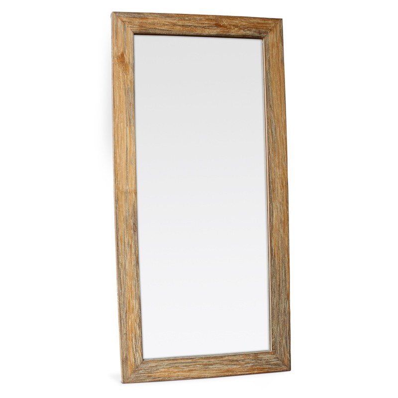 Java | Weathered teak mirror