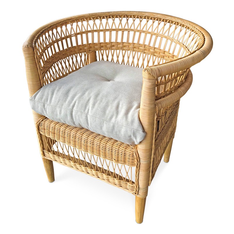 Malawi | Natural rattan lounger