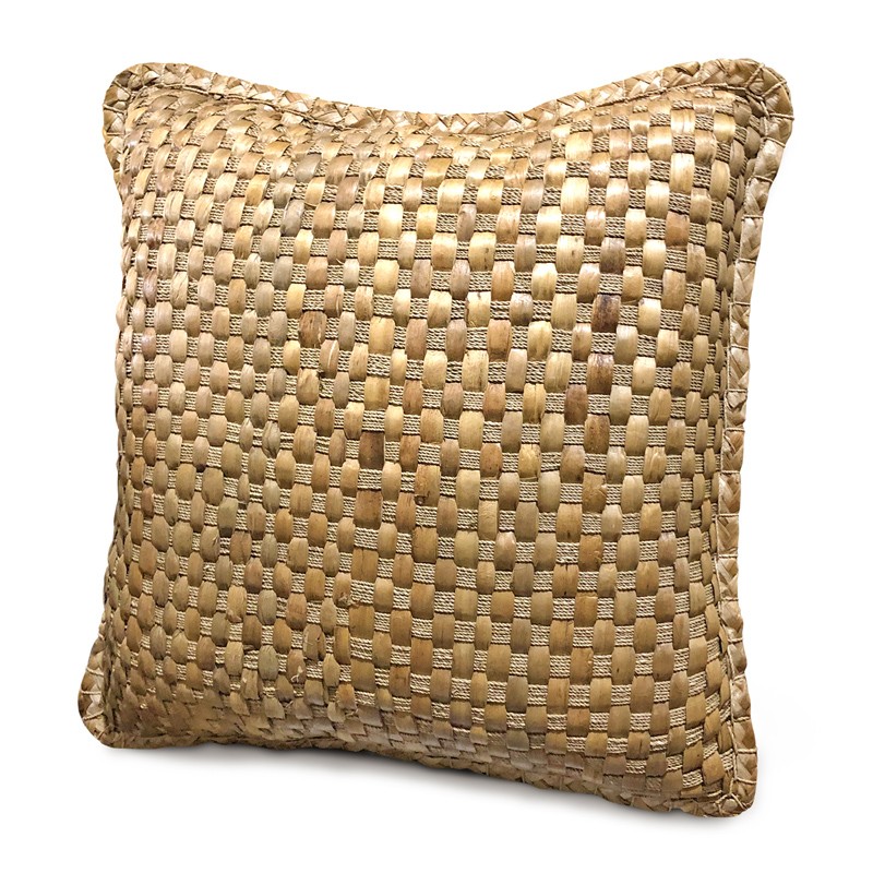 Nude | Handmade water hyacinth cushion