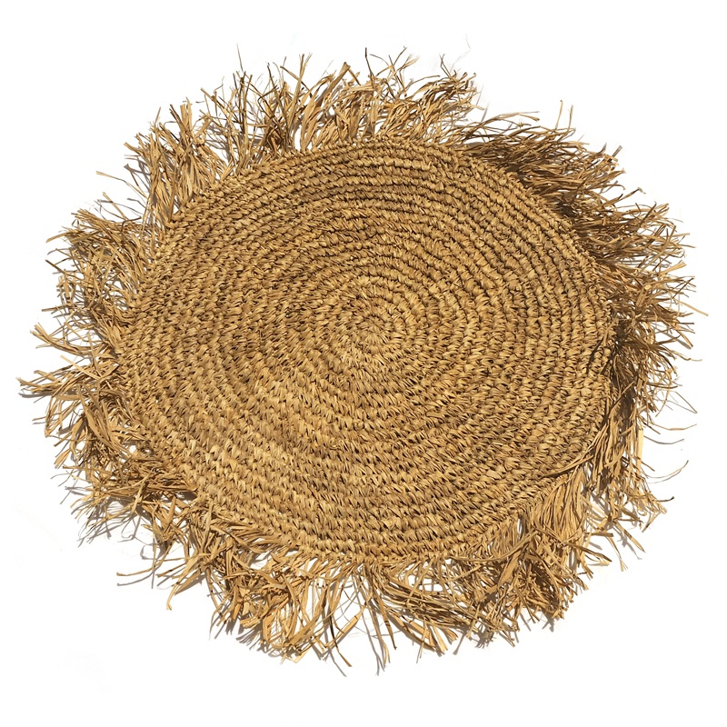 Dahlia | Natural Raffia placemat