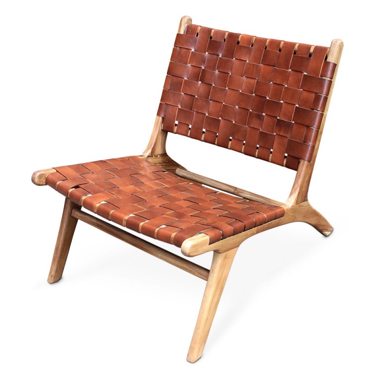 Savasana | Leather & teak lounger