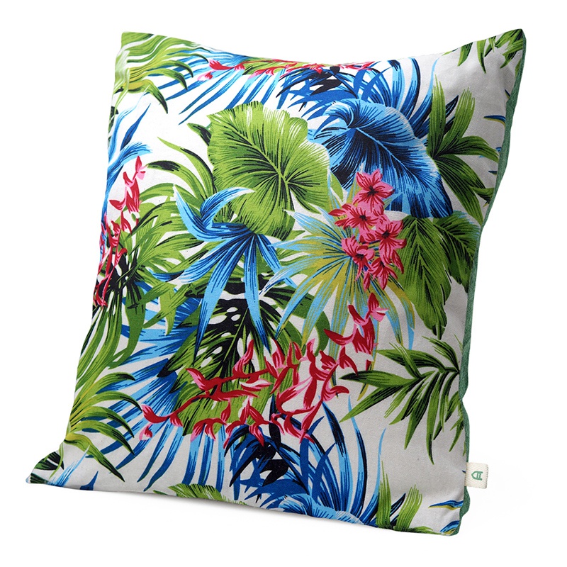 Tropical | Handmade linen cushion 45x45